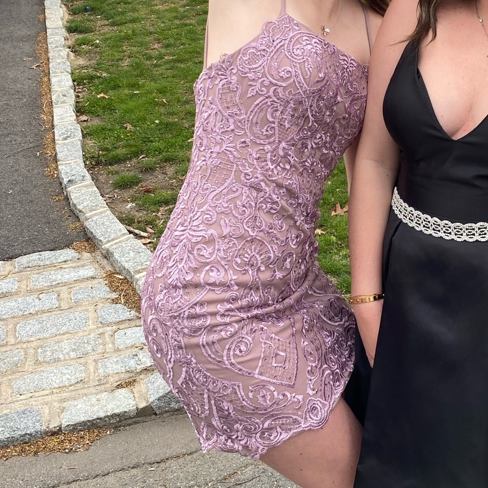 Purple prom dress